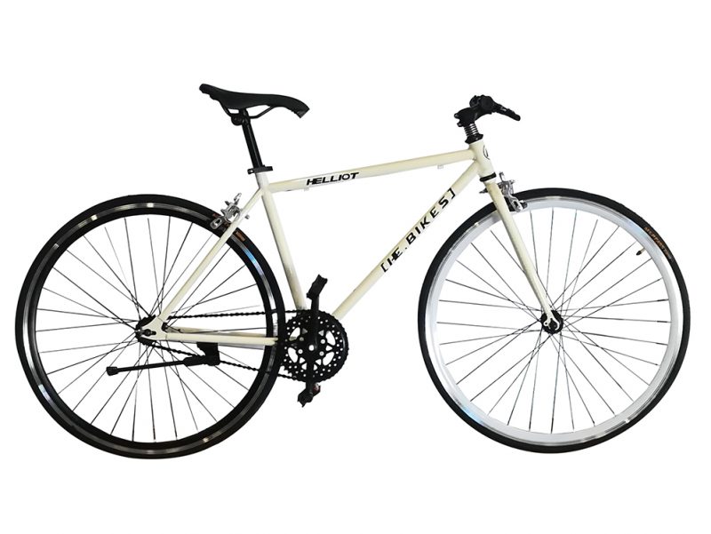 Fixie Tribeca 18 Get your exclusive white fixie bike Helliot Bikes