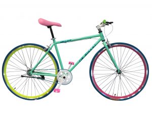 bicicleta fixie verde