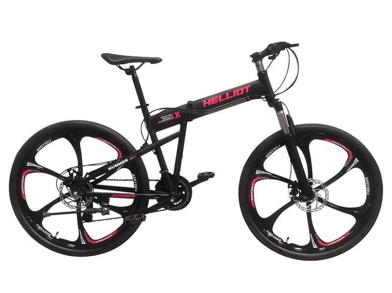Helliot Bikes opvouwbare mountainbike (zwart)
