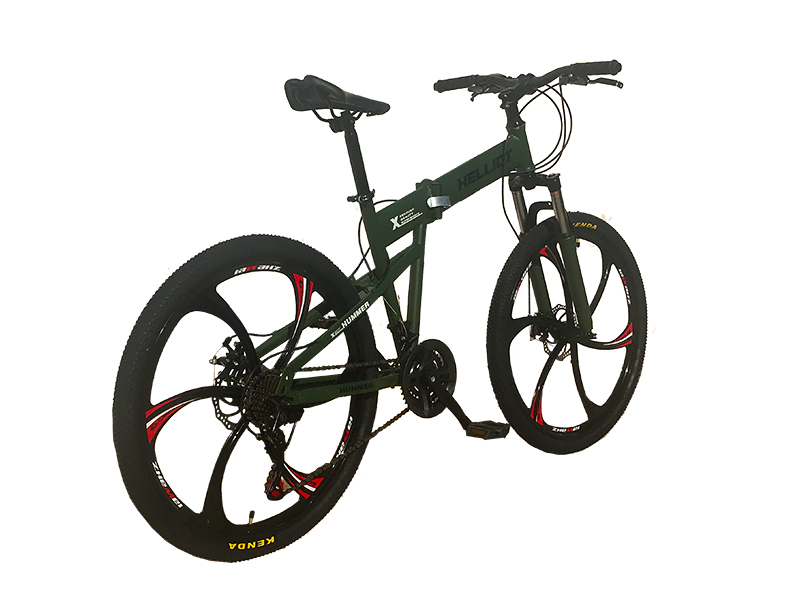 Beweging Garderobe boom mountainbike Vouwfiets groen - Helliot Hummer (militair groen)