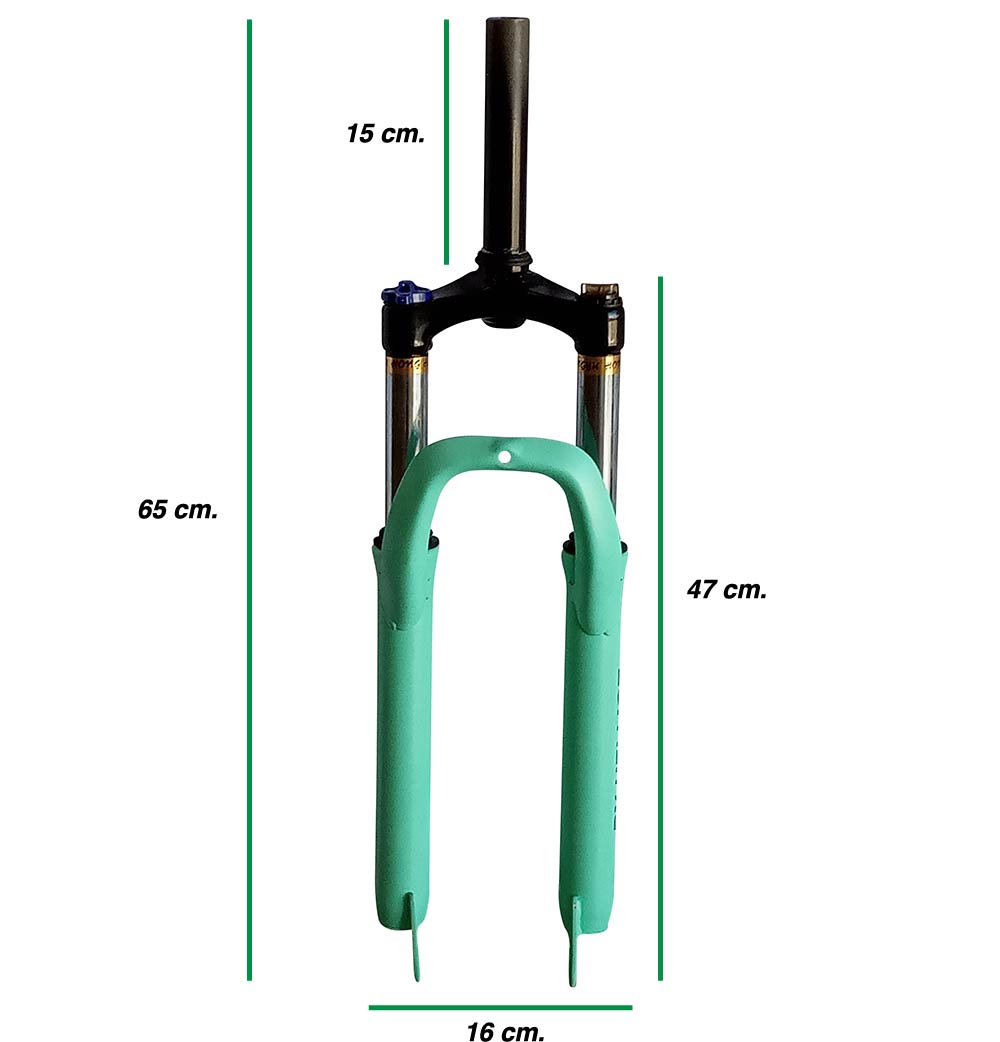 estornudar Entrada Relación Horquilla verde para bicicletas de montaña - Helliot Bikes